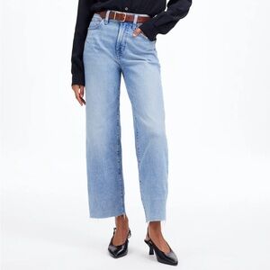 Madewell Perfect Vintage Wide Leg Crop Jeans - Altoona Wash